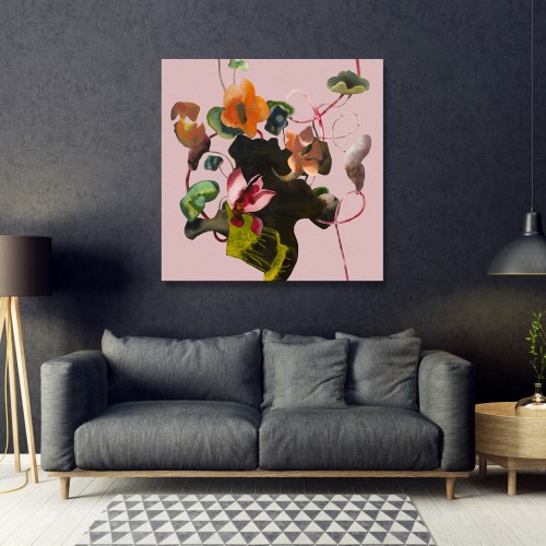 Canvas - Twisting Cyclamen