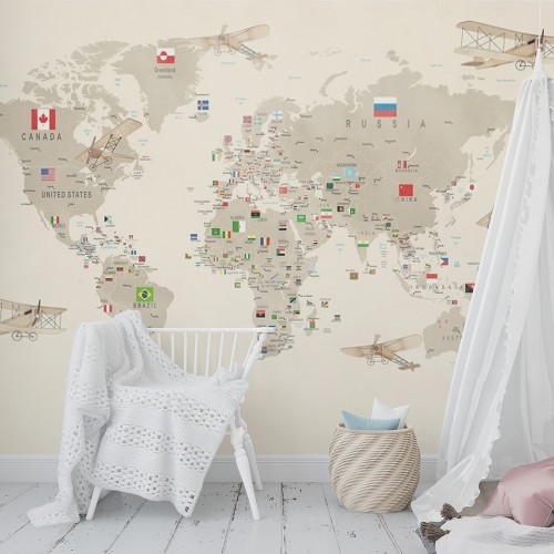 Worldmap with Flags